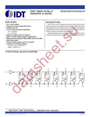 74FCT374ATQG datasheet  